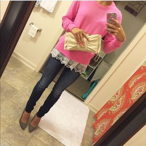 Pink J.Crew Sweater